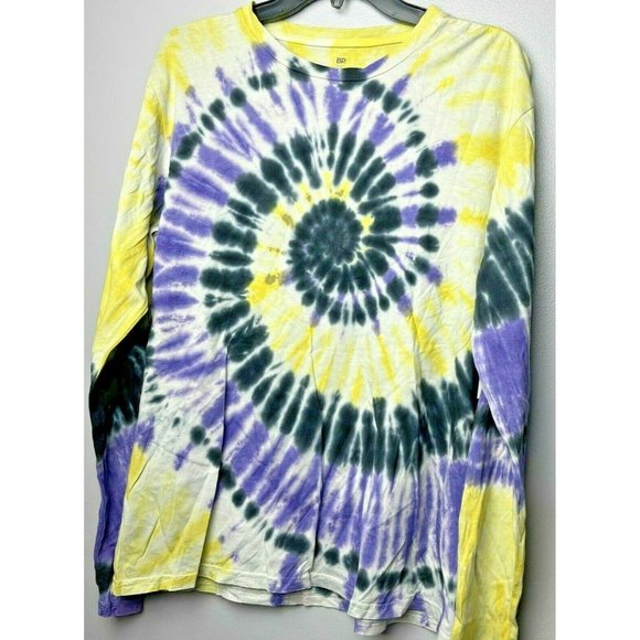 Bp Gender Inclusive In Purple- Yellow Tie Dye Tee Size Small Yellow NEW - Picture 3 of 5